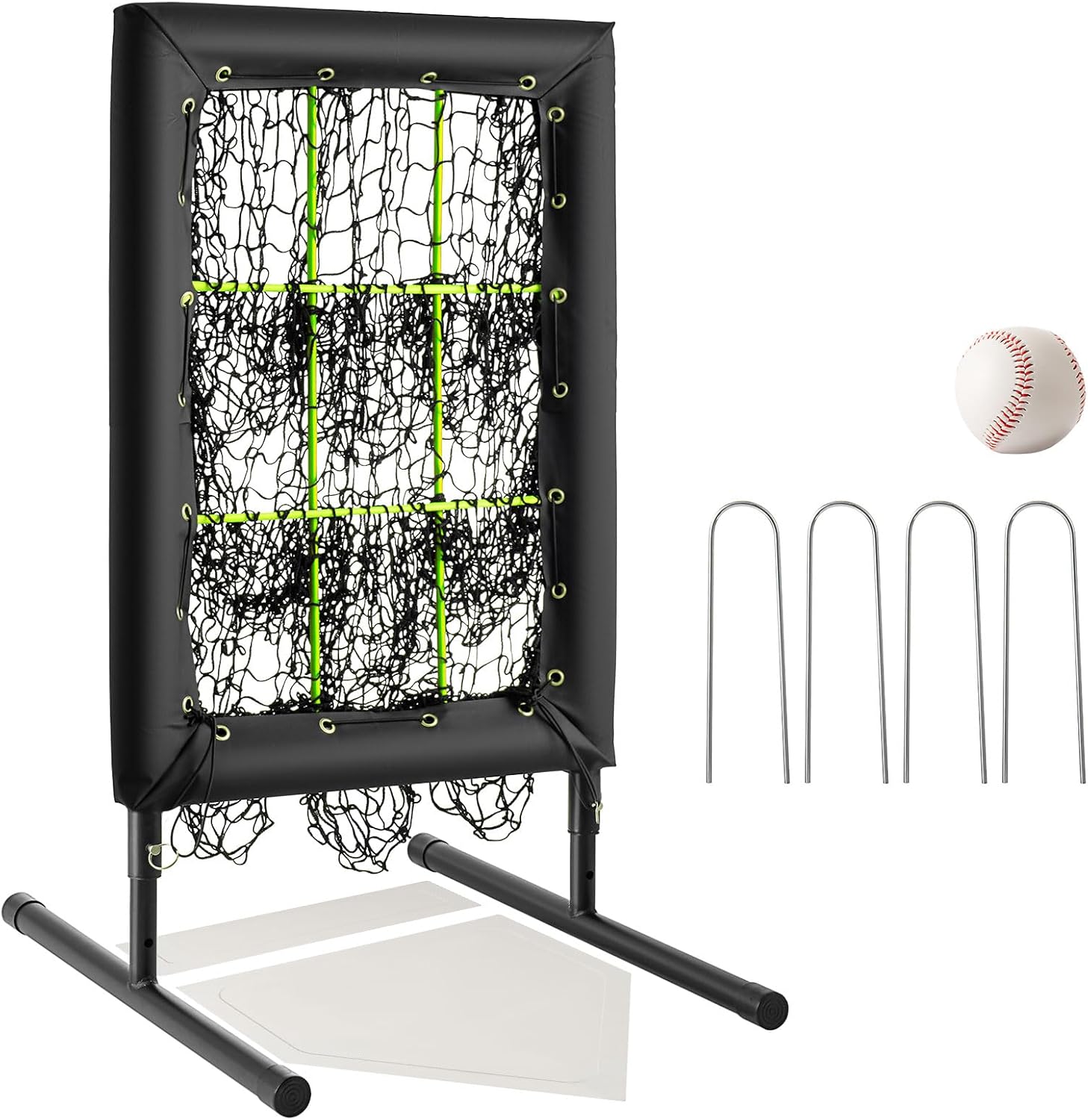 Leomru 9 Hole Pitching Net Baseball Pitching Target with