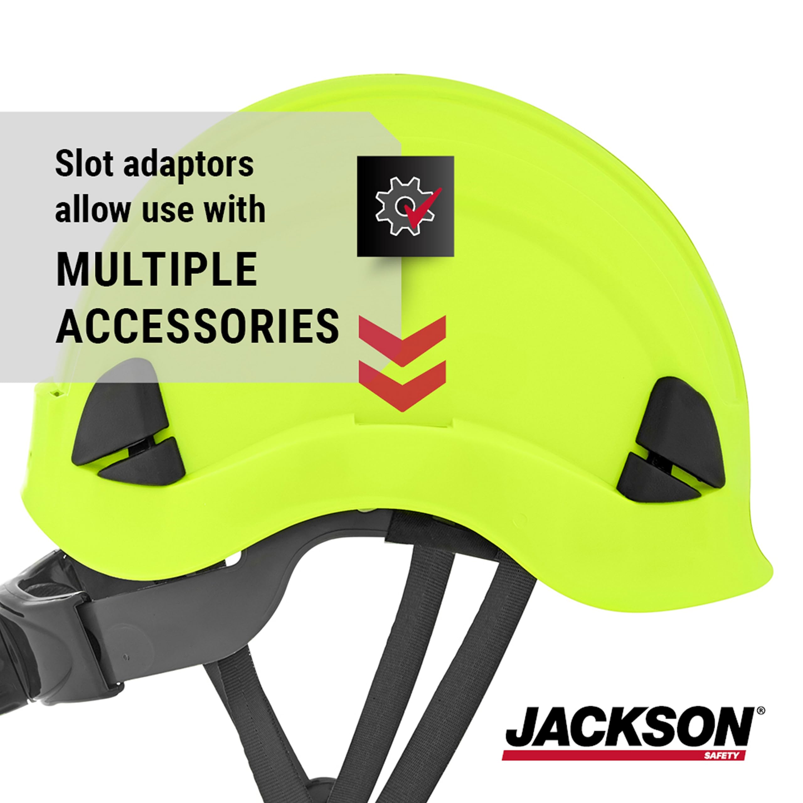 Jackson Safety CH300 - Casco rigido da arrampicata, non ventilato, con sottogola e coppa, conforme agli standard ANSI Z89.1 e OSHA, disponibile in diversi colori