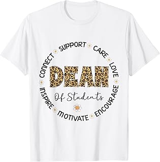 Leopard Dean Of Students Appreciation Week back to school T-Shirt