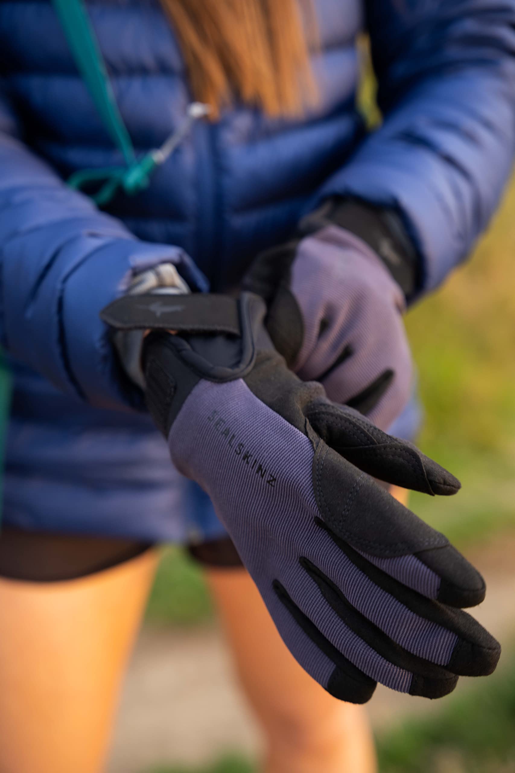 SEALSKINZ Harling wodoodporna rękawica na każdą pogodę, uniseks, czarna/szara, rozm. L