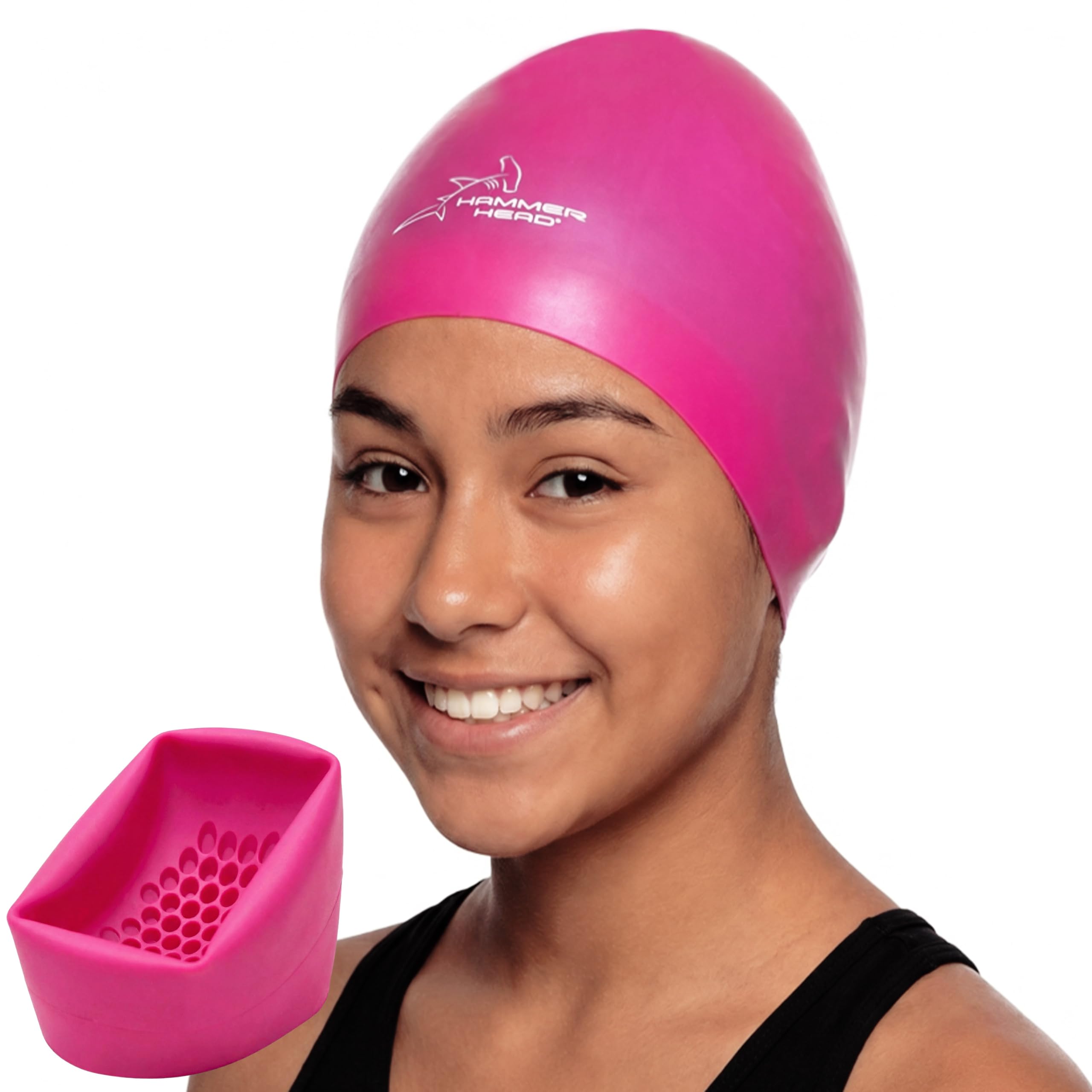 Swim Cap - Head Safety, Speed & Hair-Friendly, All Ages