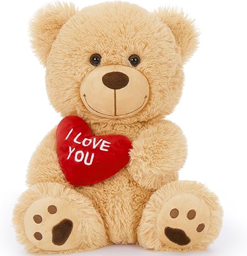 Miniatura 9 de MaoGoLan Giant Teddy Oso de peluche gigante de 6 pies, color marrón con corazón rojo I Love You, para San Valentín para novia, novio, esposa,