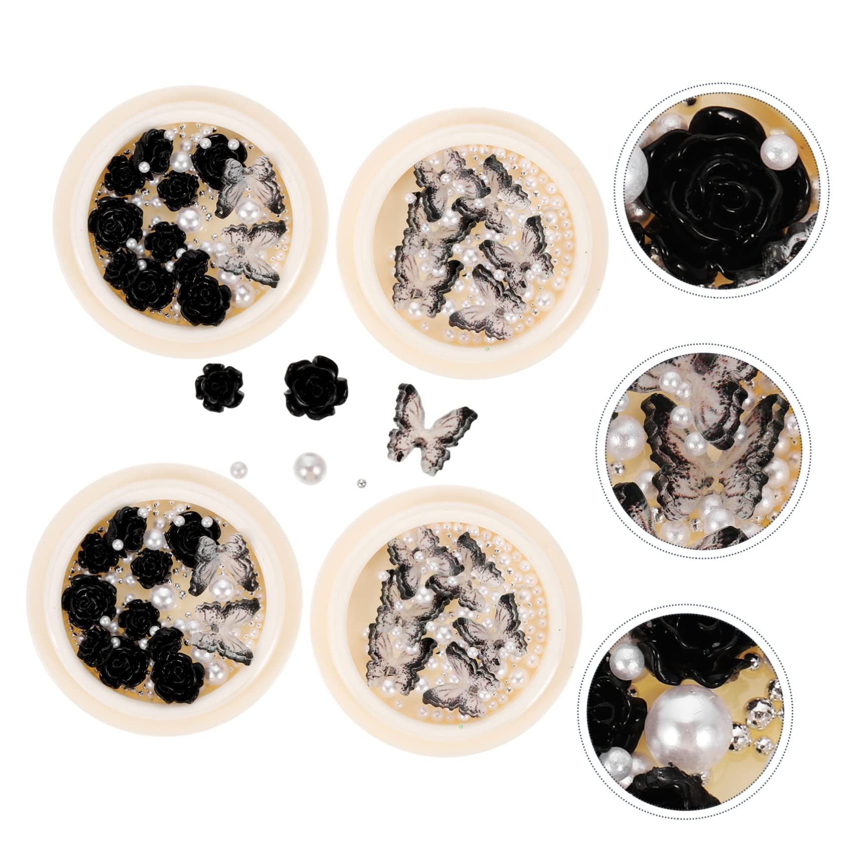 Charms De Pour Boîtes De Décorations Nail Art Avec Argentées Accessoires Pour Manucure