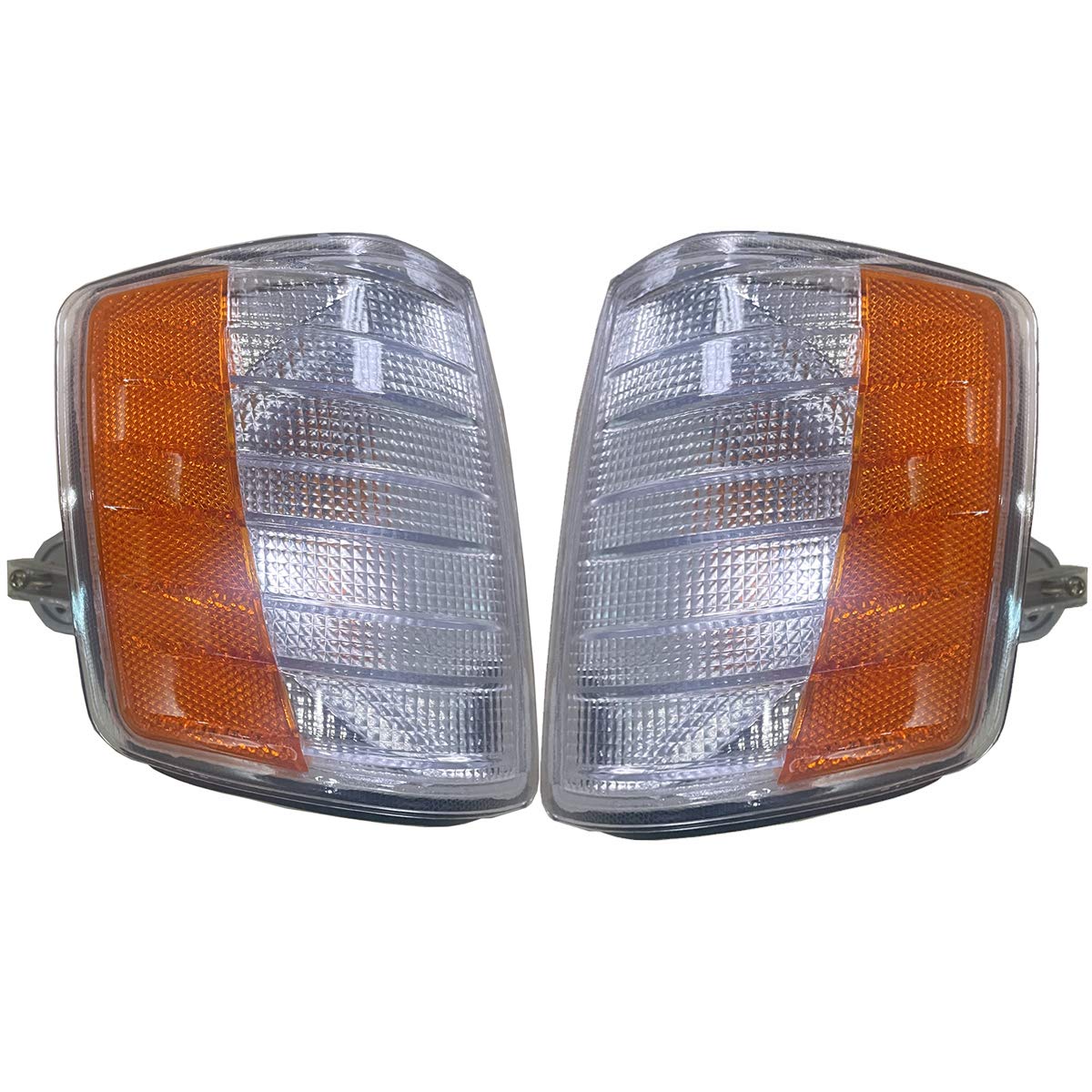 Azoepart 2X Turn Signal Corner Indicator Light Lamp for Mercedes Benz 190 190E W201 1982-1995, Amber, UH-BZ201-03