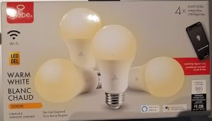 Globe 4-Pack Smart WiFi LED Light Bulbs *Alexa, Google Assistance Compatible