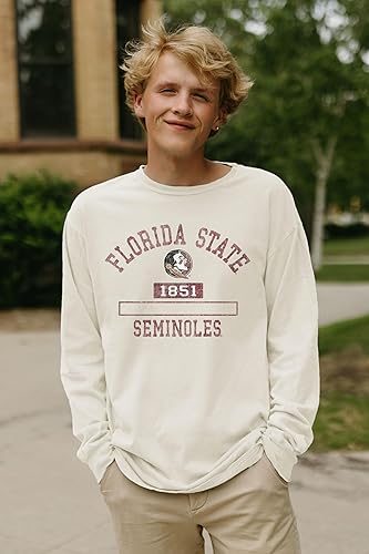 Miniatura 5 de Blue 84 Camiseta de manga larga con licencia oficial de la NCAA, teñido de marfil