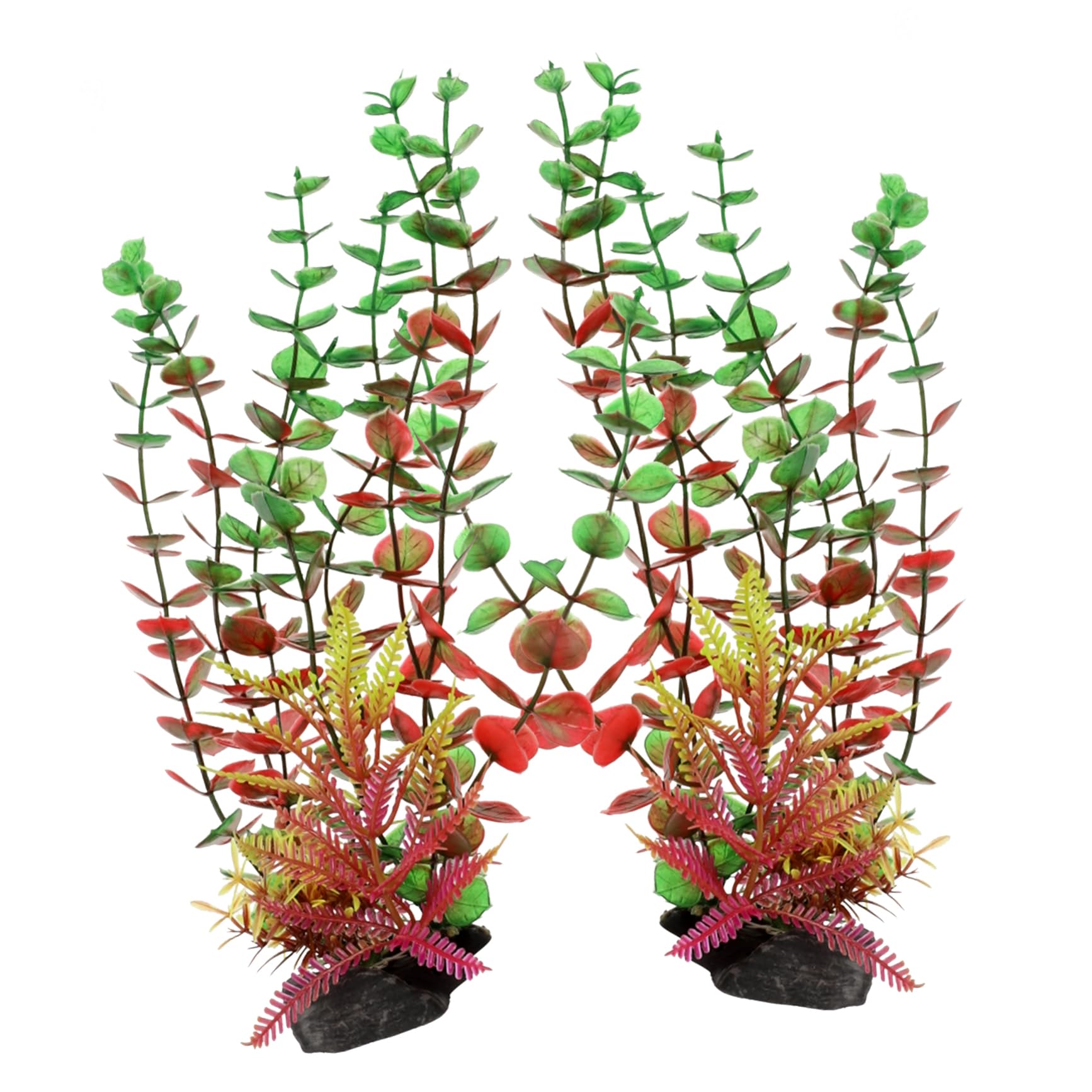 YARNOW 4 Juegos Plantas De Paisajismo para Acuarios Plantas Artificiales Suministros para Peceras De Acuario Resistentes Al Desgaste Decoraciones para Peceras 2 Piezas * 4