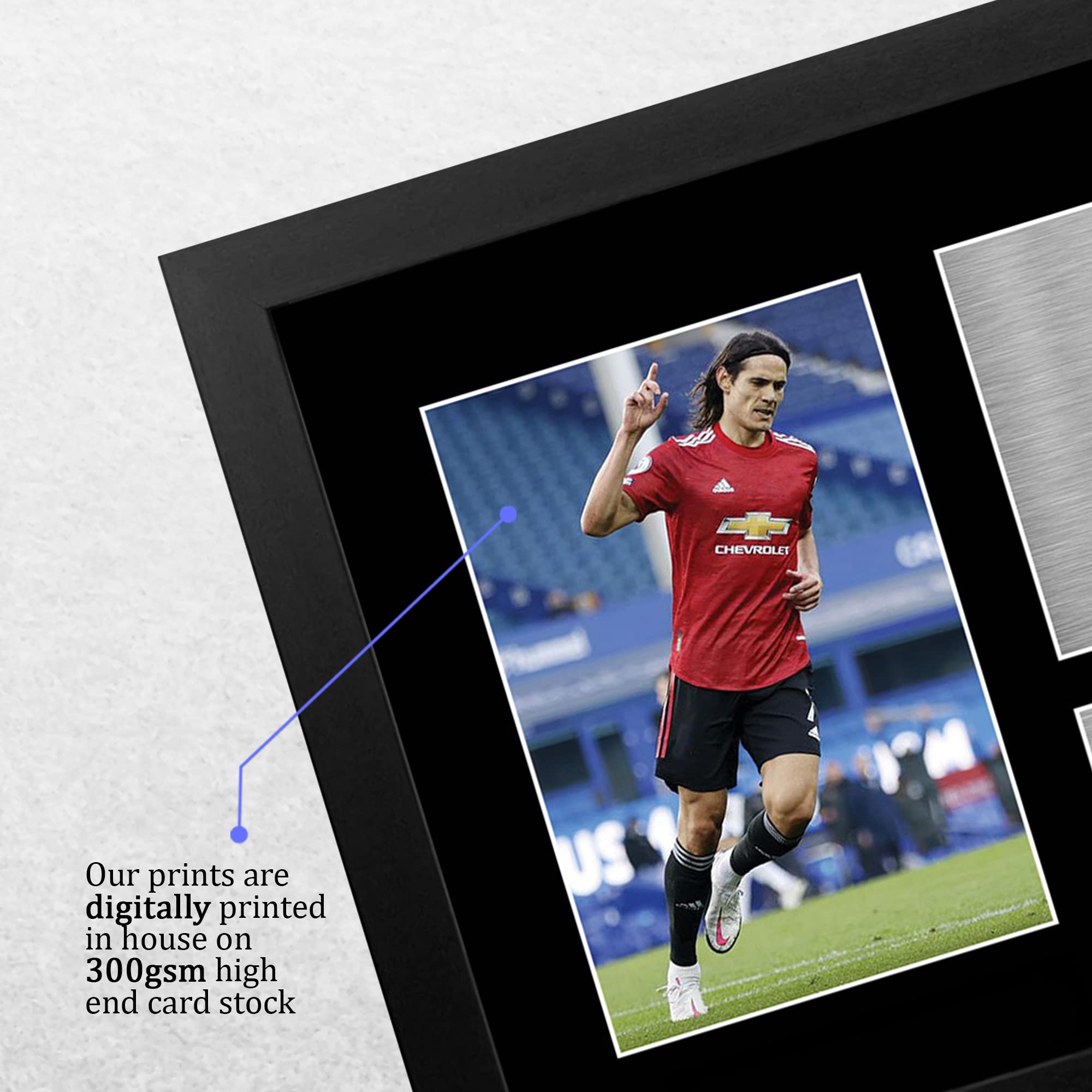 HWC Trading A4 FR Edinson Cavani Presents Printed Signed Autograph Picture for Fans and Supporters - A4 Framed - Image 4