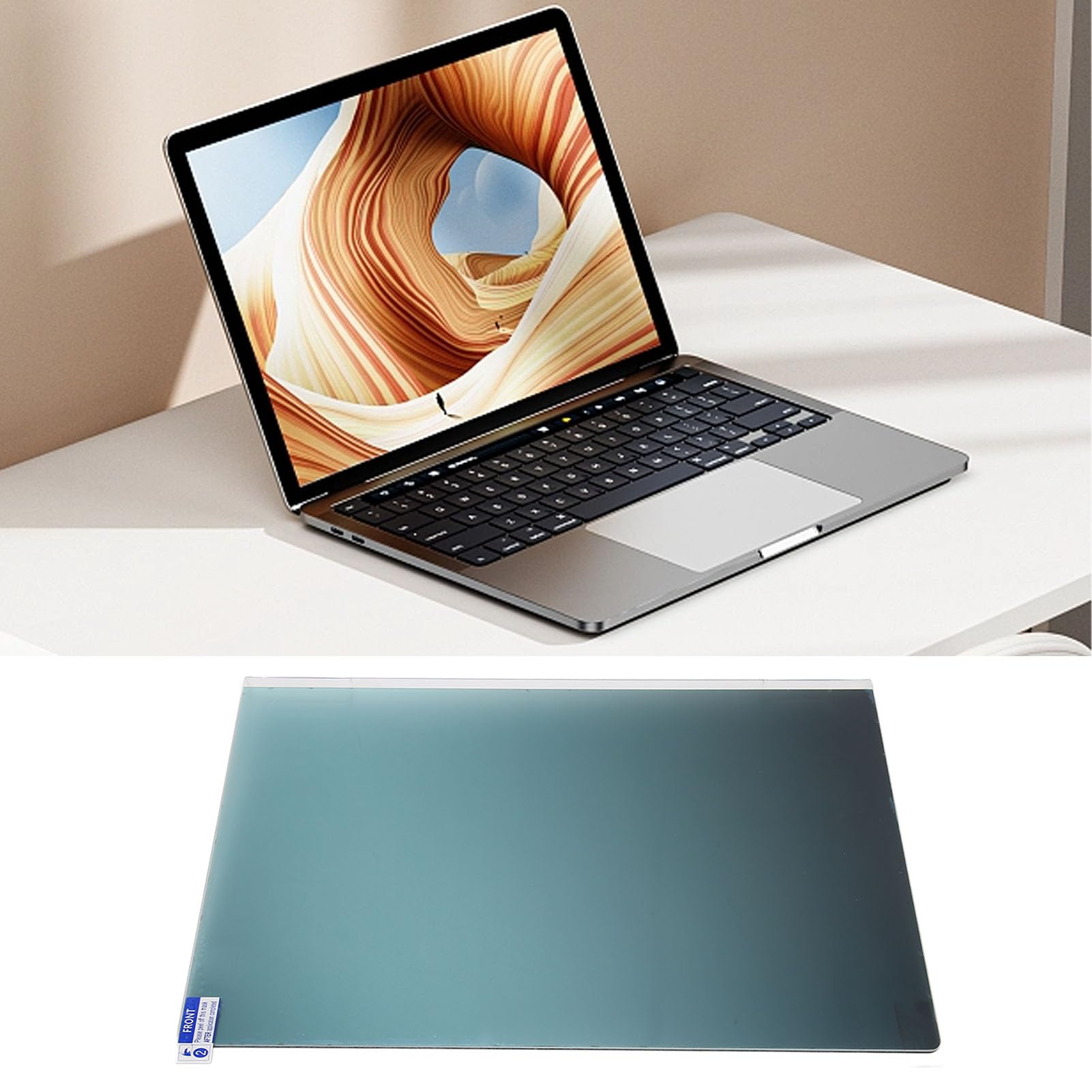 Protector de Pantalla para Portátil, Filtro de Privacidad para Monitor 16:9 de 14 Pulgadas, Antiazul, ángulo de Visión de 60 Grados, Fácil Montaje