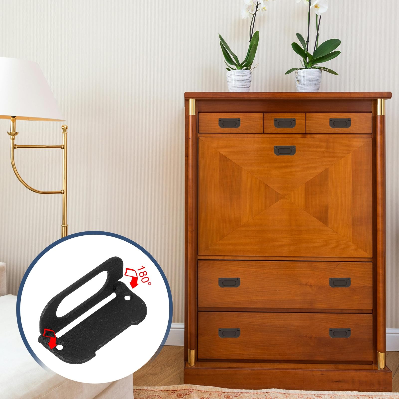 PATIKIL Recessed Pull Door Handle - Image 4