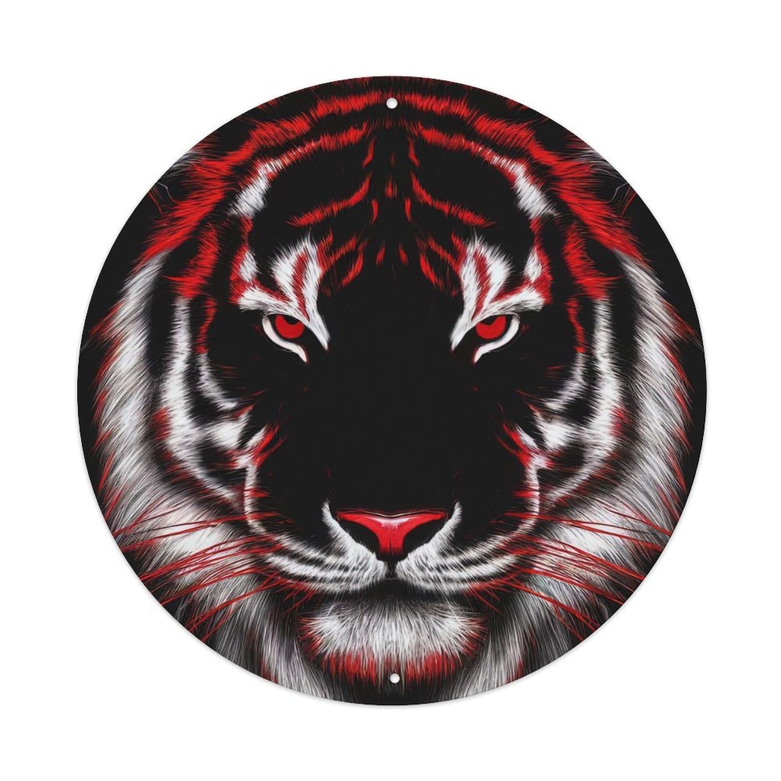 Animal A Fierce Lion in The Darkness Metal Tin Sign