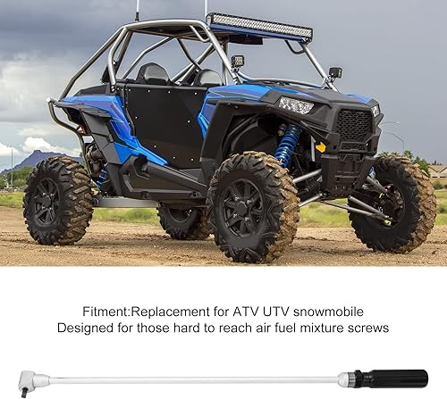 Miniatura 4 de Otufan Herramienta de ajuste de tornillo piloto  Accesorios de ajuste de reparación de carburador  18.89 pulgadas con destornillador de acero