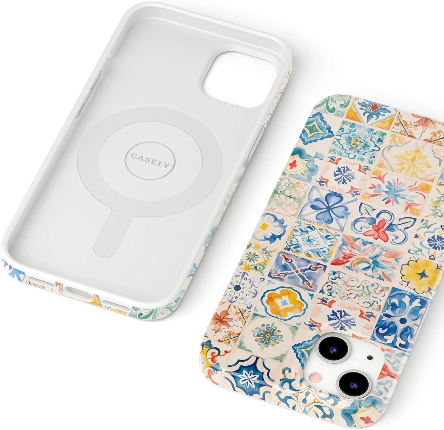 Casely iPhone 13 Case | Tuscan Tiles | Dolce Vita | Compatible with MagSafe | Classic Ultra Slim Design