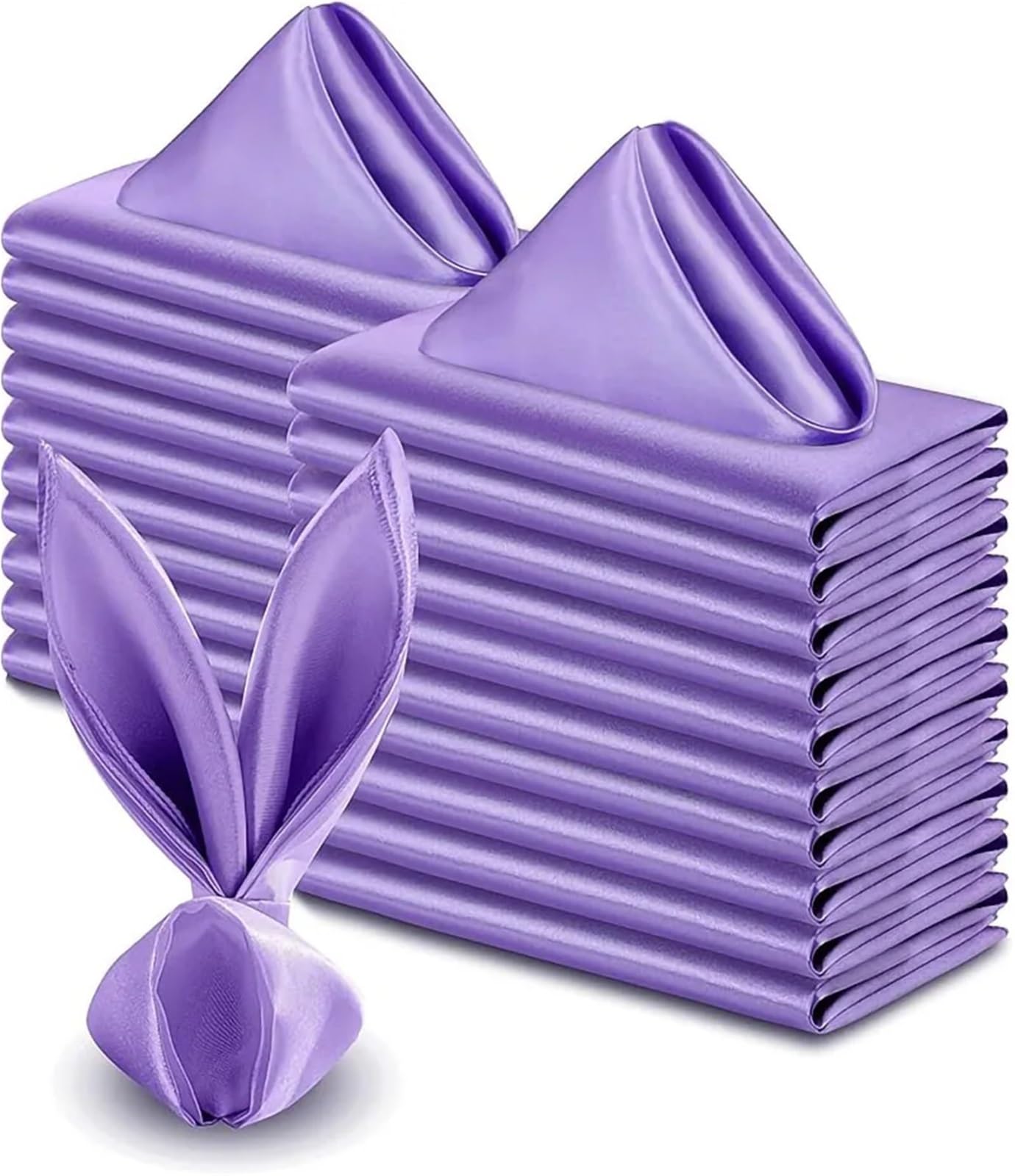 Cotton Table Napkins, Square Satin Napkins 50pcs 30x30cm Multicolor For Wedding Banquet(Color6)