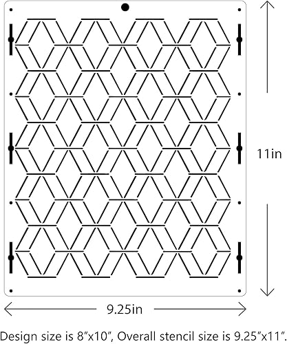 Miniatura 2 de Webakin 10Pcs Cake Decorating Stencils Lace Stencil Wedding Tiers Pattern Birthday Cake Pattern Stencil Template Baking Stencil Cake Buttercream