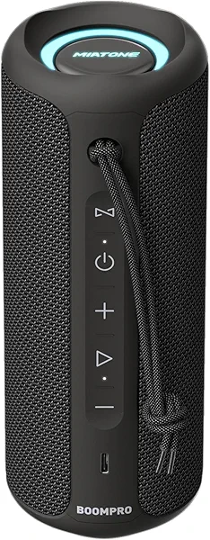 MIATONE Bluetooth Speakers 36W Portable Speaker with Stereo Sound Bass, Bluetooth 5.3 Wireless USB Type C Outdoor, 5000mAh 24H Playtime IPX7 Waterproof, Boy Friend Gifts for him (Black)