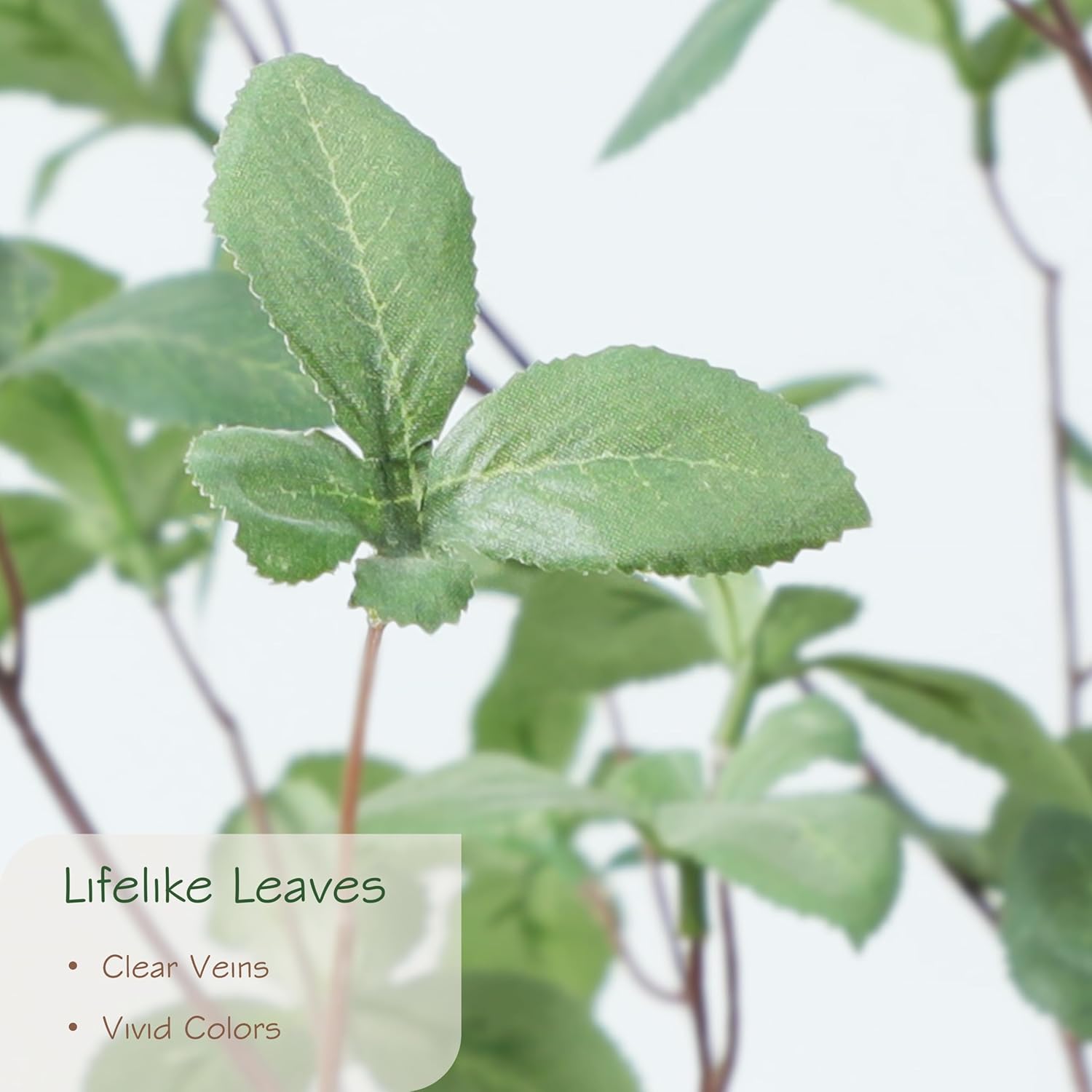 Bellacat 6ft Artificial Quince Leaf Tree with Realistic Trunks, 72in Faux Quince Leaf Tree with Lifelike Leaves for Garden, Home, Living Room Decor - Image 2