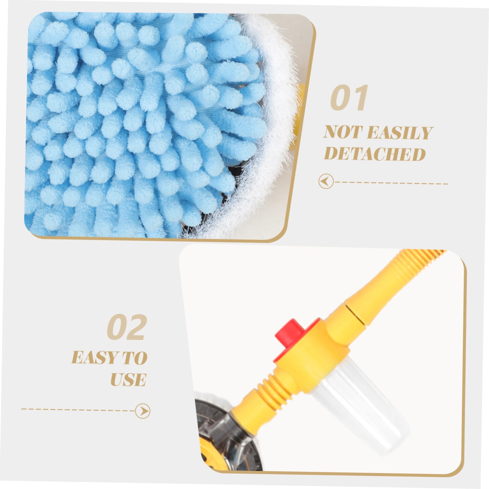Gatuida Brosse De Lavage De Voiture Rotative à Long Manche Système Rétractable pour Nettoyage Voiture Automatique Lavage Extérieur