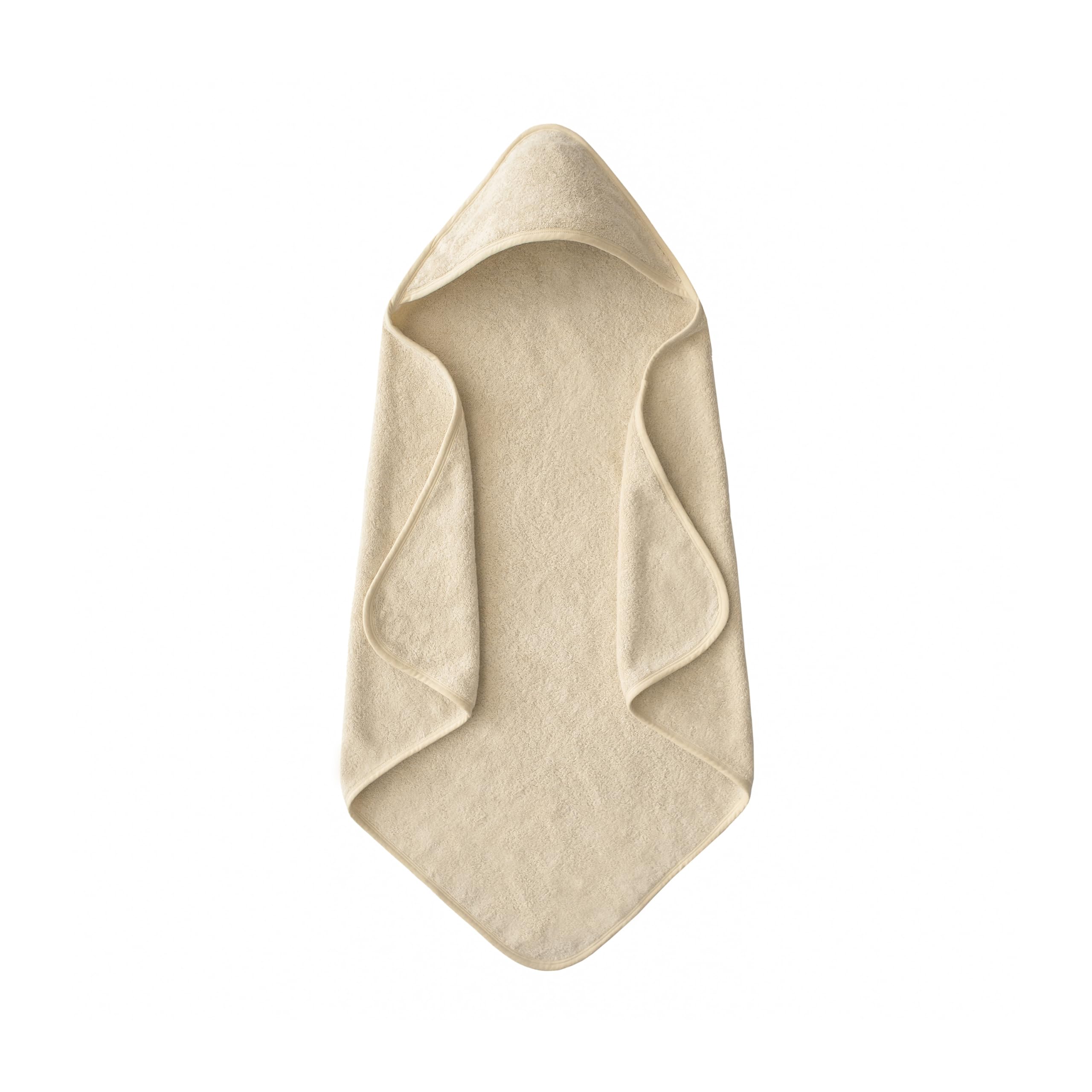 mushie Baby Hooded Towel | Organic Cotton (Fog)