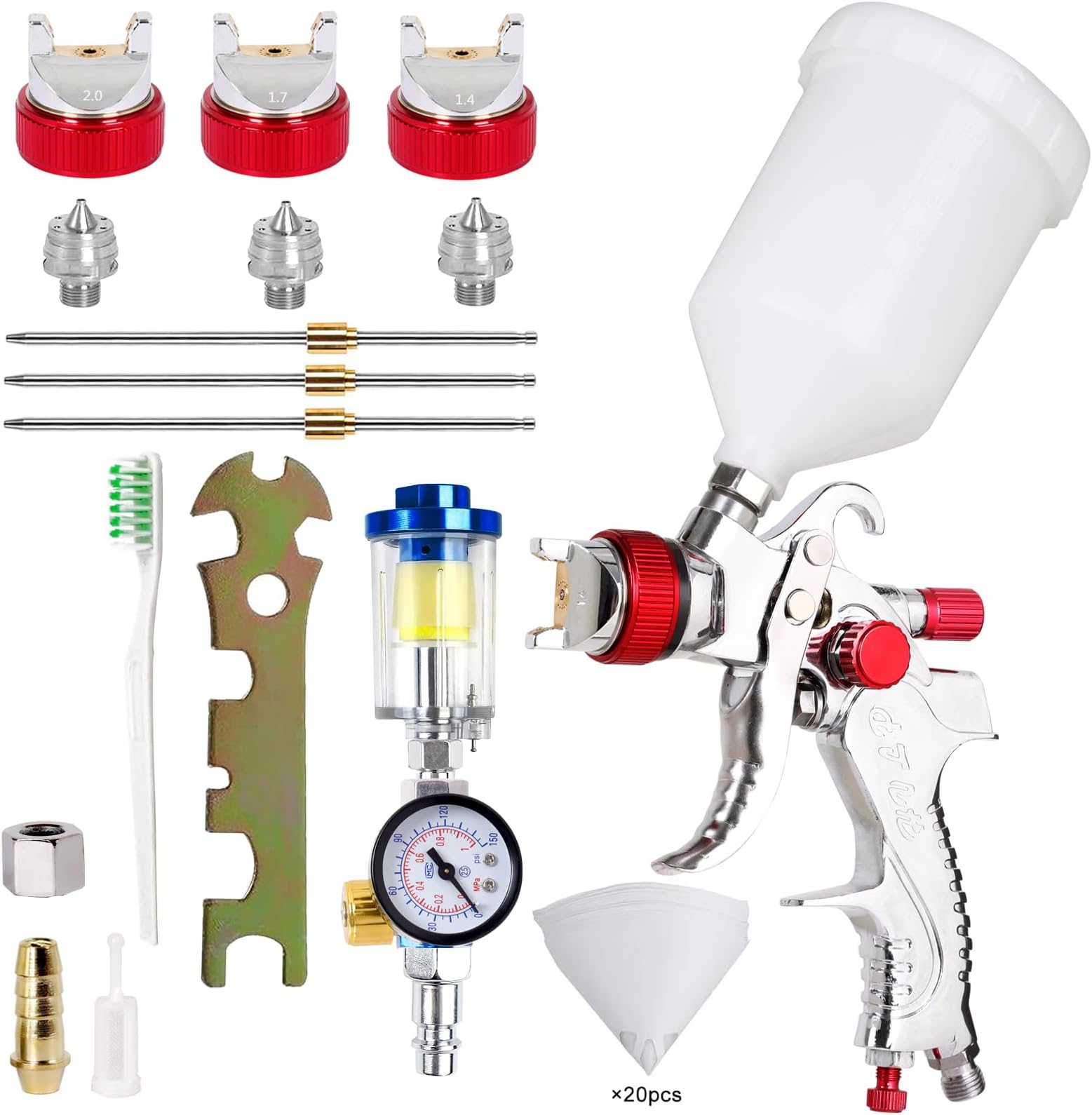 LVLP Spray Gun Kits, Automotive Air Mini Paint Sprayer Gun
