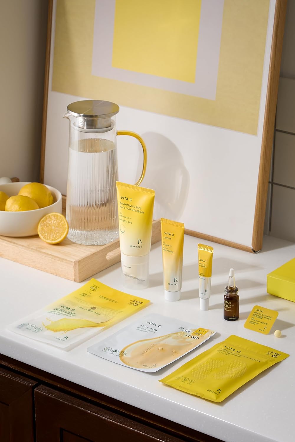 Vita C Jelly Mask - Vitamin C & Retinol, Dark Spots Wrinkles Elasticity Moisturizing Biodegradable Korean Sheet Mask, 10 sheet - Image 8