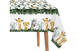 Wild One Jungle Party Tablecloths