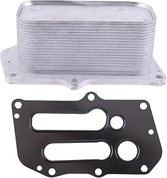 04124263 Oil Cooler Compatible for Deutz Engine D2.9 TD2.9 TCD2.9 TCD3.6 TCD3.6 L4 Engine Oil Cooler Gasket Kit Replace 0412-4263