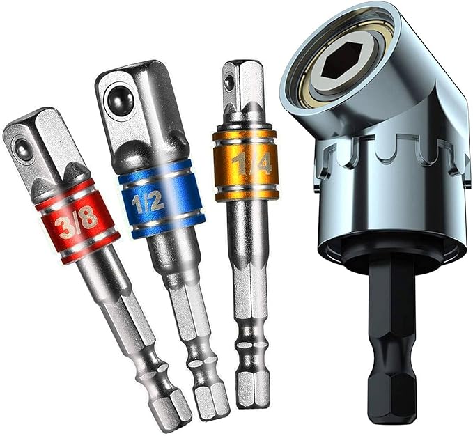 Right Angle Impact Driver, Right Angle Bit, Socket Attachment Drill