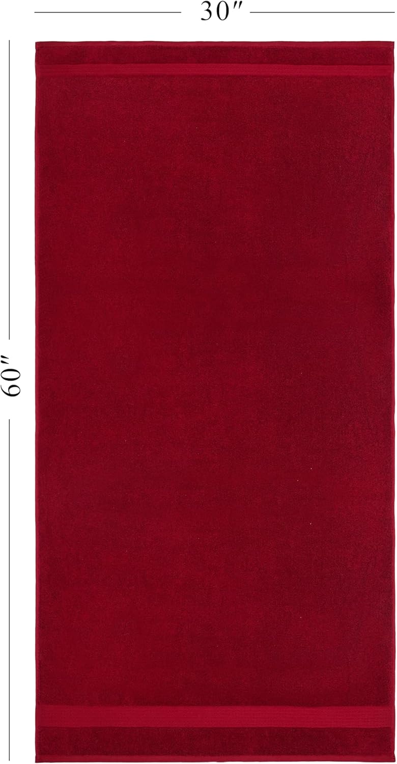 Ozdilek 2-Piece Bath Towels, 30x60 550GSM– 30x60 Inches, 100% Turkish Cotton, Luxury Quick Dry, Extra Large, Fade-Resistant, Eco-Friendly, Spa Towel, Cotton Towel (Brick Red) - Image 3
