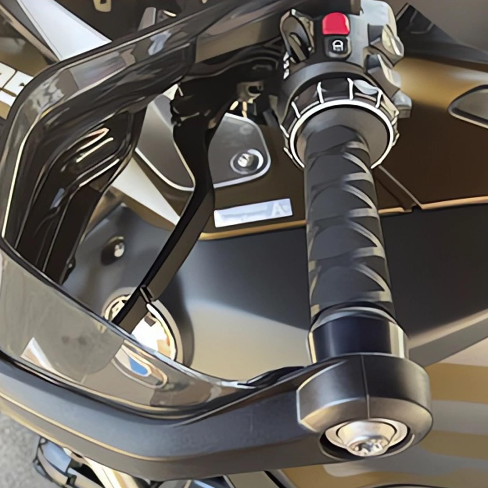 4 Pezzi coprimanopole scooter Coprimanopole Moto R1200GS R1250GS F850GS F800GS Copertura Universale Termorestringente per manopole originali e comandi riscaldati