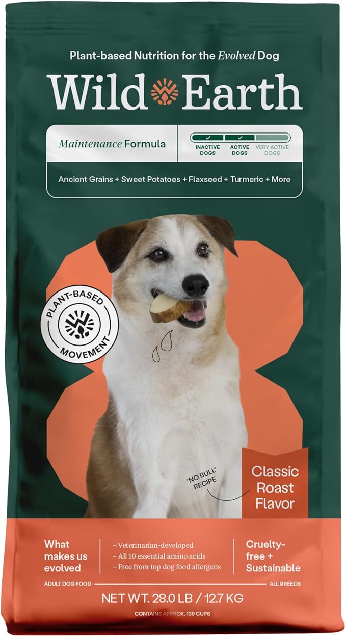 Wild Earth Vegan Dry Dog Food PlantBased Maintenance