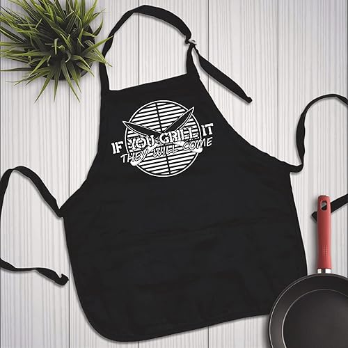 Miniatura 3 de Feelin Good Tees Día del Padre Tocino Carne Chef BBQ Gráfico Novedad Divertido Regalo de Cocina Para Papá Delantal