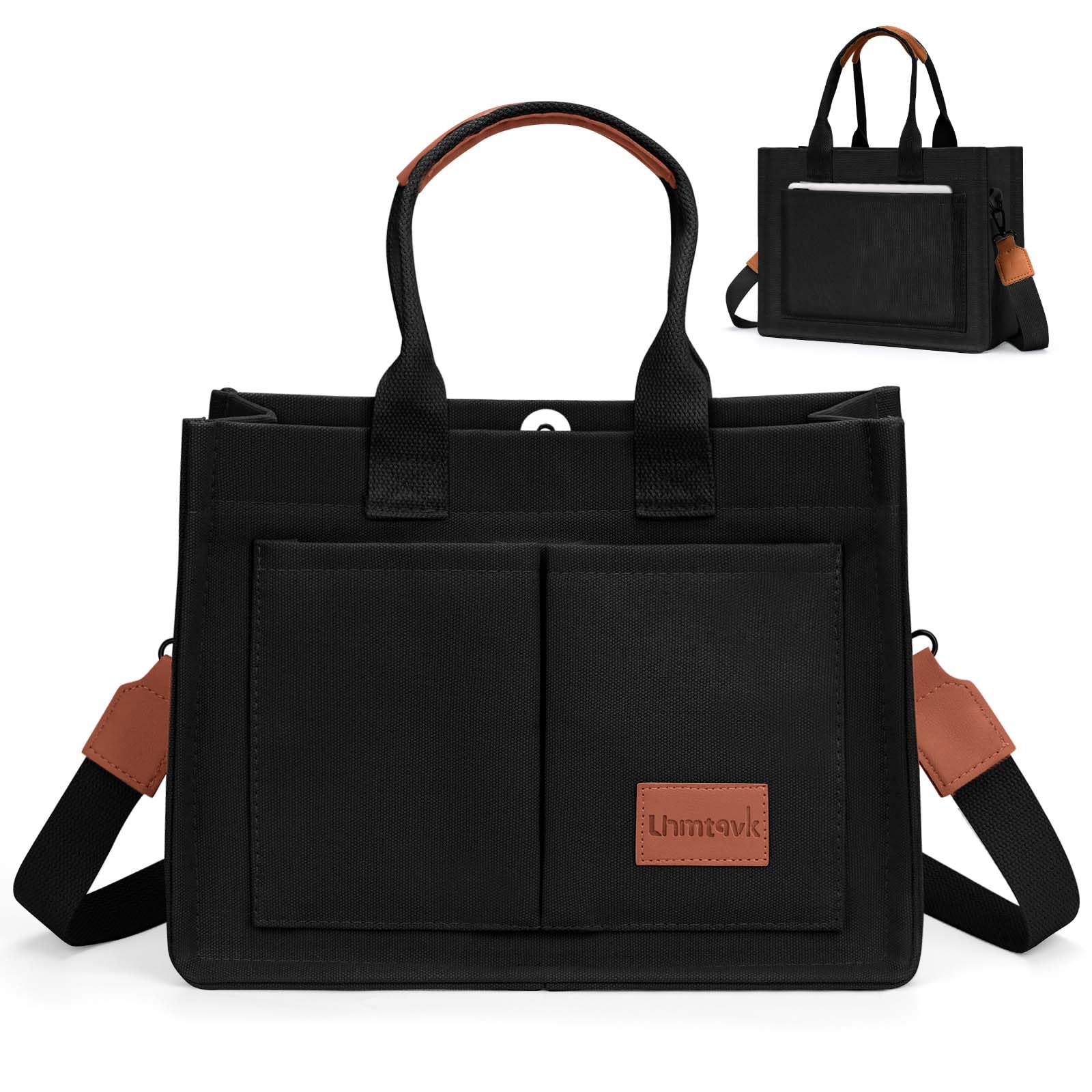 LHMTQVK Canvas Tote Bag for Women, Large Work Purses Bible Tote