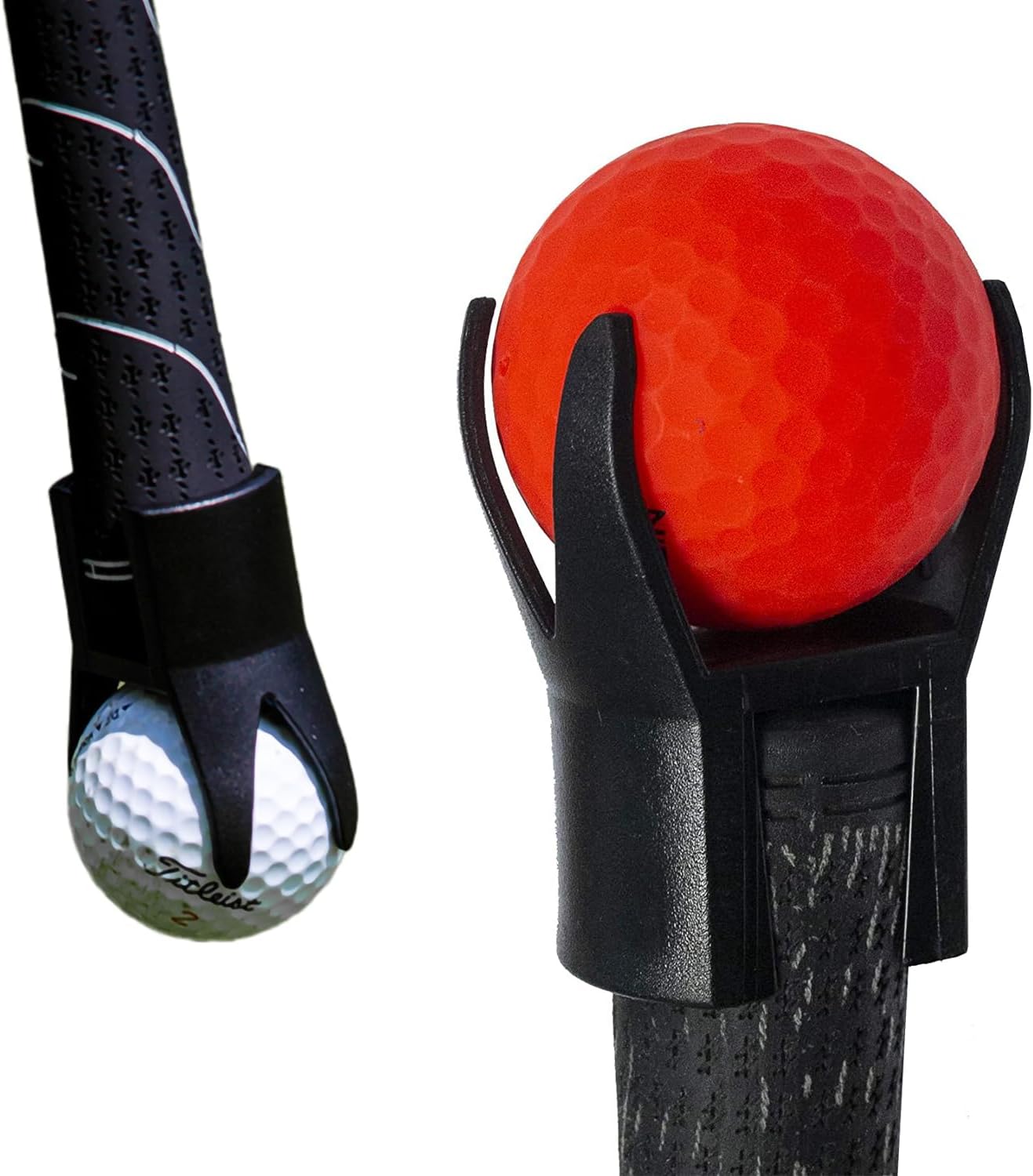 Longridge Deluxe Golf Ball Pick Up – Golf Ball Retriever Attachment for Putter Grip, Back Saver Pick Up Tool, Lightweight & Durable