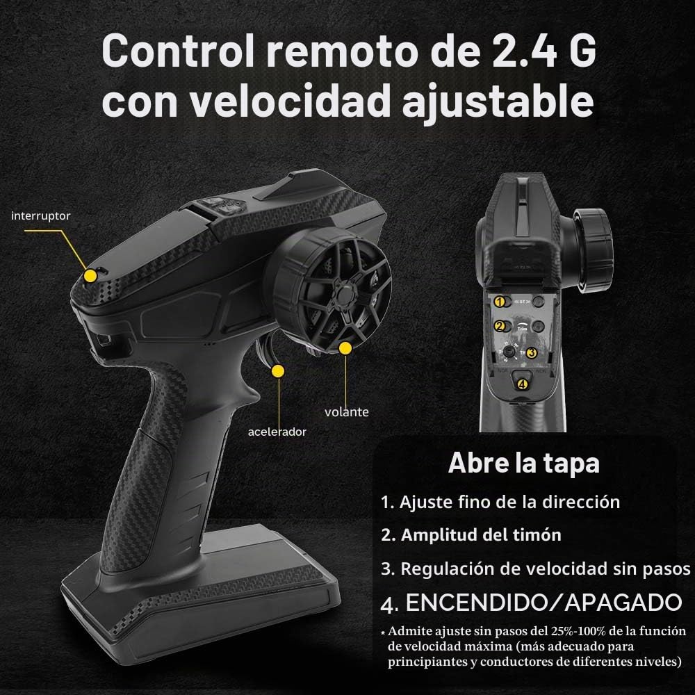 1/12 Coche teledirigido para adultos, velocidad máxima de 100 km/h, motor RC de alta velocidad sin escobillas 3S Coche de carreras de alto rendimiento Offroad Drift, 4WD Off Road Race Buggy, 3