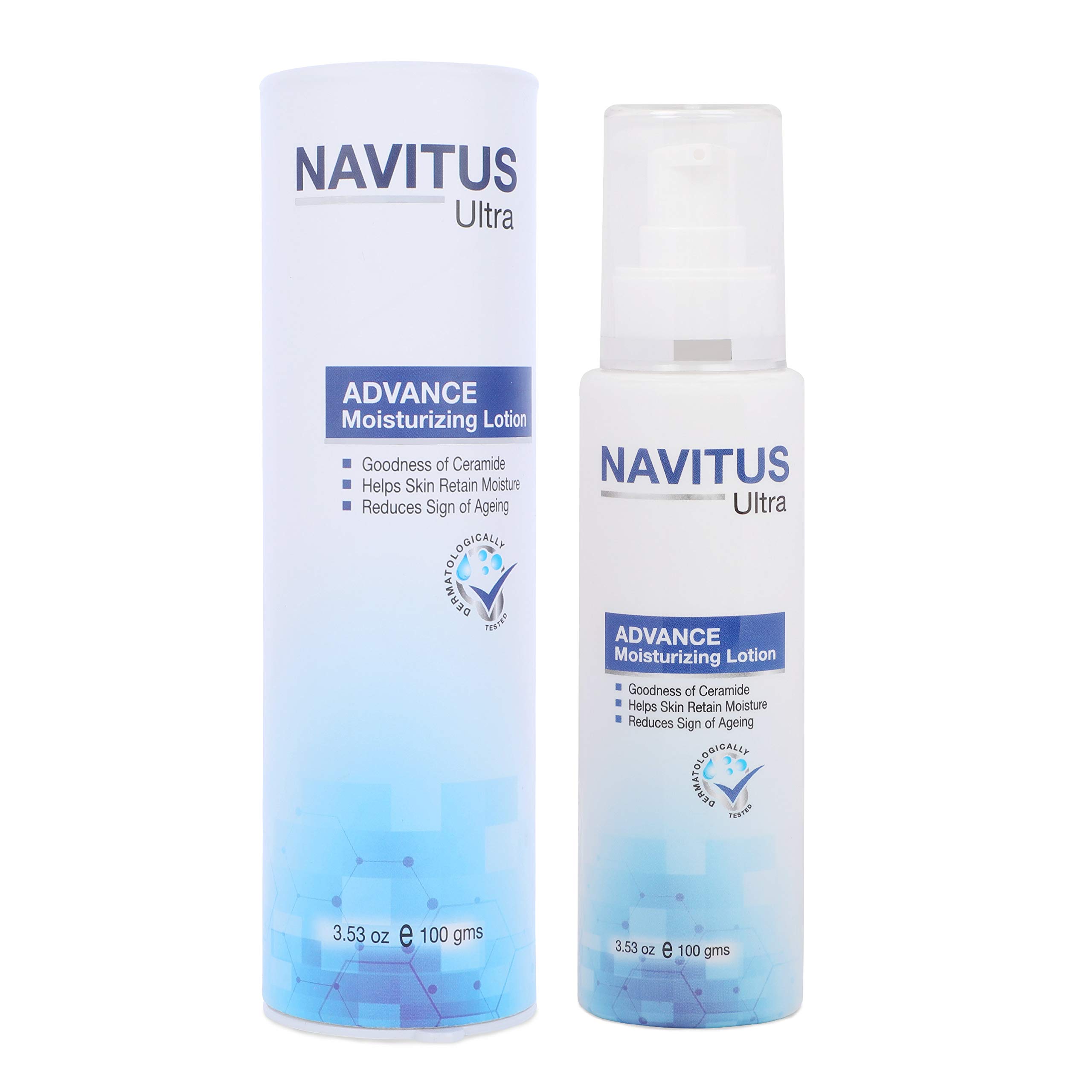 NAVITUSUltra Advance Moisturizing Lotion - 100 gms, goodness of ceramide, vitamins and butters.