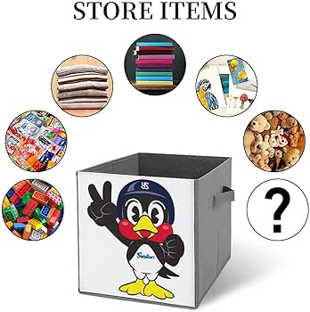 Amazon｜東京ヤクルトスワローズ つば九郎収納ボックス 折りたたみ収納