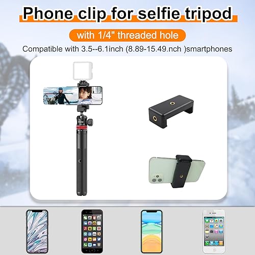 Miniatura 6 de O'woda Trípode de palo selfie de 52.5 pulgadas con soporte para teléfono móvil para GoPro Hero 11 10 9 8 7 6 5 4, DJI Osmo Action, accesorios
