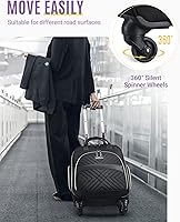 Vista 6 de LIGHT FLIGHT Rolling Laptop Bag Rolling Briefcase for Women Computer Bag with Wheels Case for Carry on Travel Work Business