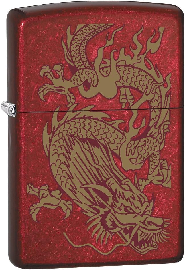 Lighter: Golden Dragon - Candy Apple Red 79095