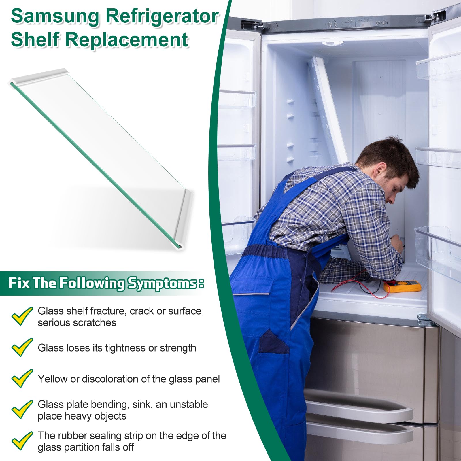 Amazon.com: Upgraded DA97-20646A Refrigerator Glass Shelf