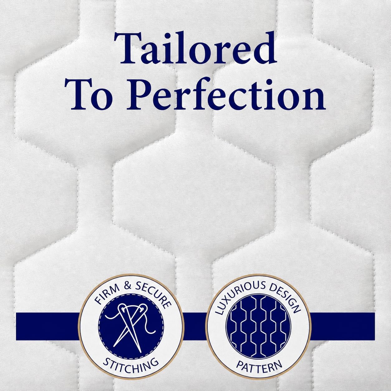 The Grand Hotel Collection Short King Size Hybrid Mattress Protector & Pad - Soft and Comfortable Bed Sheet Cover that Restores the Beauty of Your Mattress, While Protecting from Stains,and Dirt