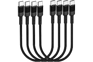 USB C to USB Micro Adapter Cable 4-Pack, 1ft Short Micro USB...