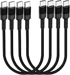 USB C to USB C Cable 1.5FT 3 Packs, Right Angle 60W PD Type C Fast Charging Cord Compatible with Samsung Galaxy S22/S21/S20 Ultra/Z Fold 3/Note 20, MacBook Air, iPad Pro 2020, Pixel 5/4/3 XL