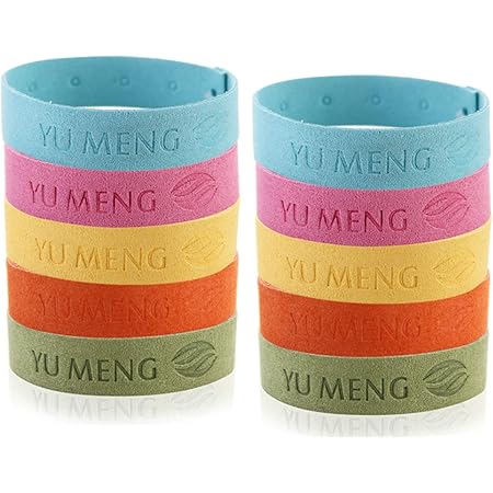 Amazon Wzhiming 虫よけリング 蚊除けバンド 天然成分 天然成分 子供 大人兼用サイズ 赤ちゃん 子供 妊婦に特製 蚊忌避ブレスレット天然昆虫忌避リストバンド 任意の色 10個入り Wzhiming 虫除け 忌避用品