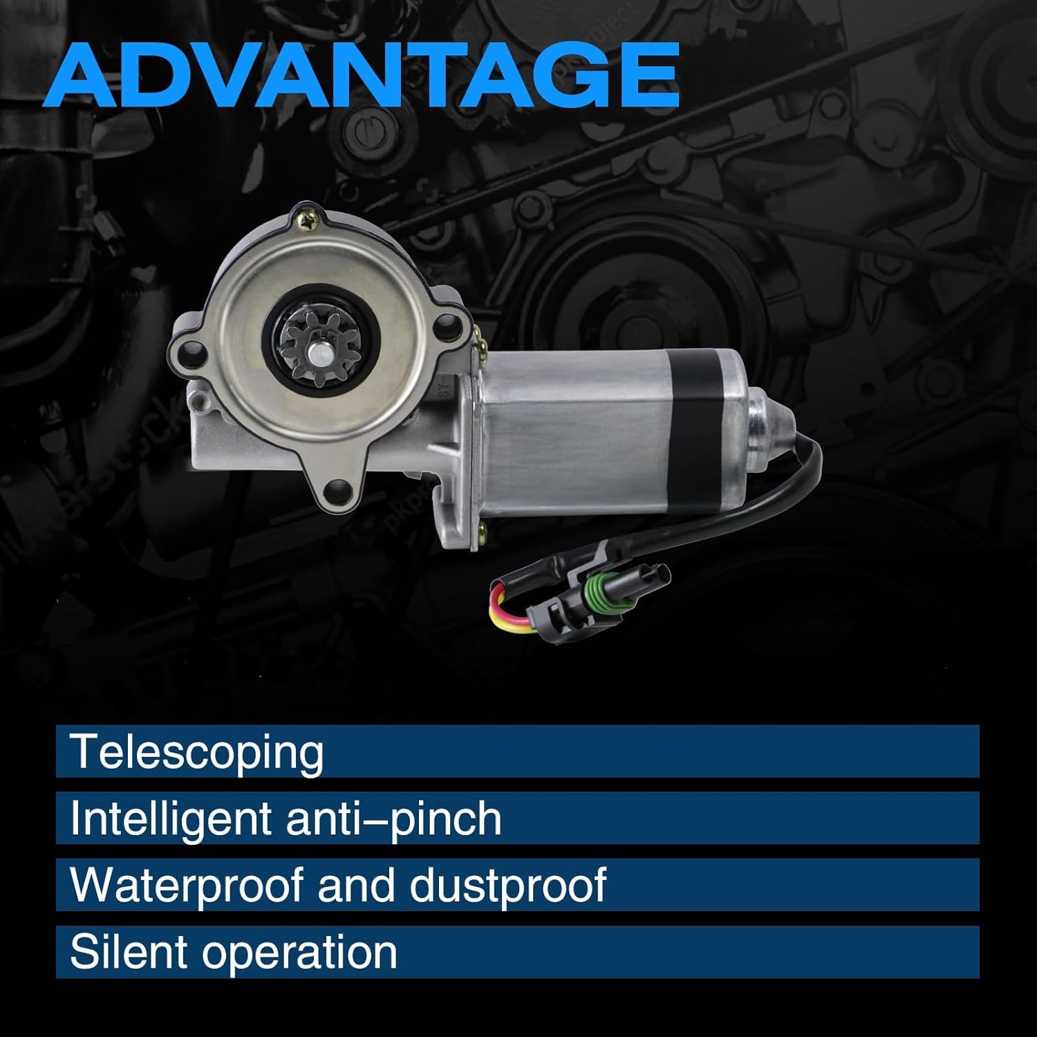 RV Entry Step Motor 300-1406 Compatible with Kwikee Lippert Stromberg Carlson Frigette, Replace#SP-1636669, SP-163669