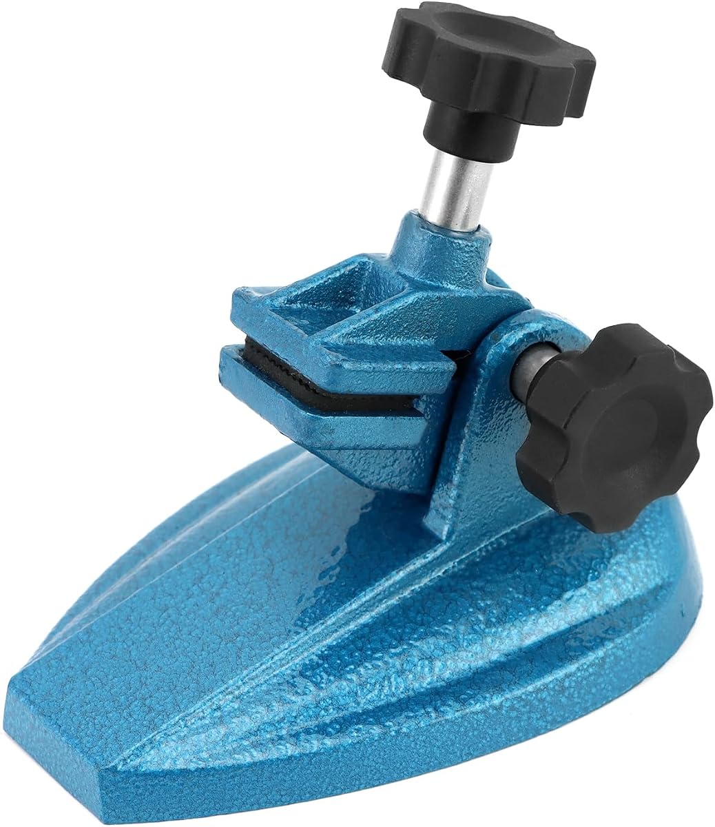 Soporte para micrómetro QWORK para micrómetros de hasta 4" - Soporte para herramientas de corte de grado profesional con perillas de sujeción grandes