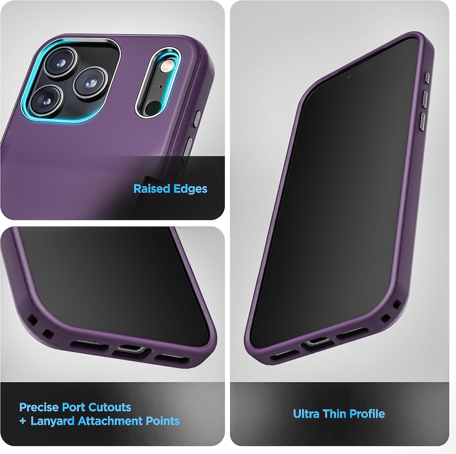 ENCASED for iPhone 17 Pro Wallet Case (Cache Series) - Protective Phone Case with Built-in Card Holder Slot (Purple) - Image 8