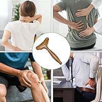 Vista 5 de Lymphatic Drainage Massager, Wooden Massage Tools, Body Gua Sha Paddle. Wood Lymphatic Drainage Tool for Maderoterapy Muscle Release Pain Relief