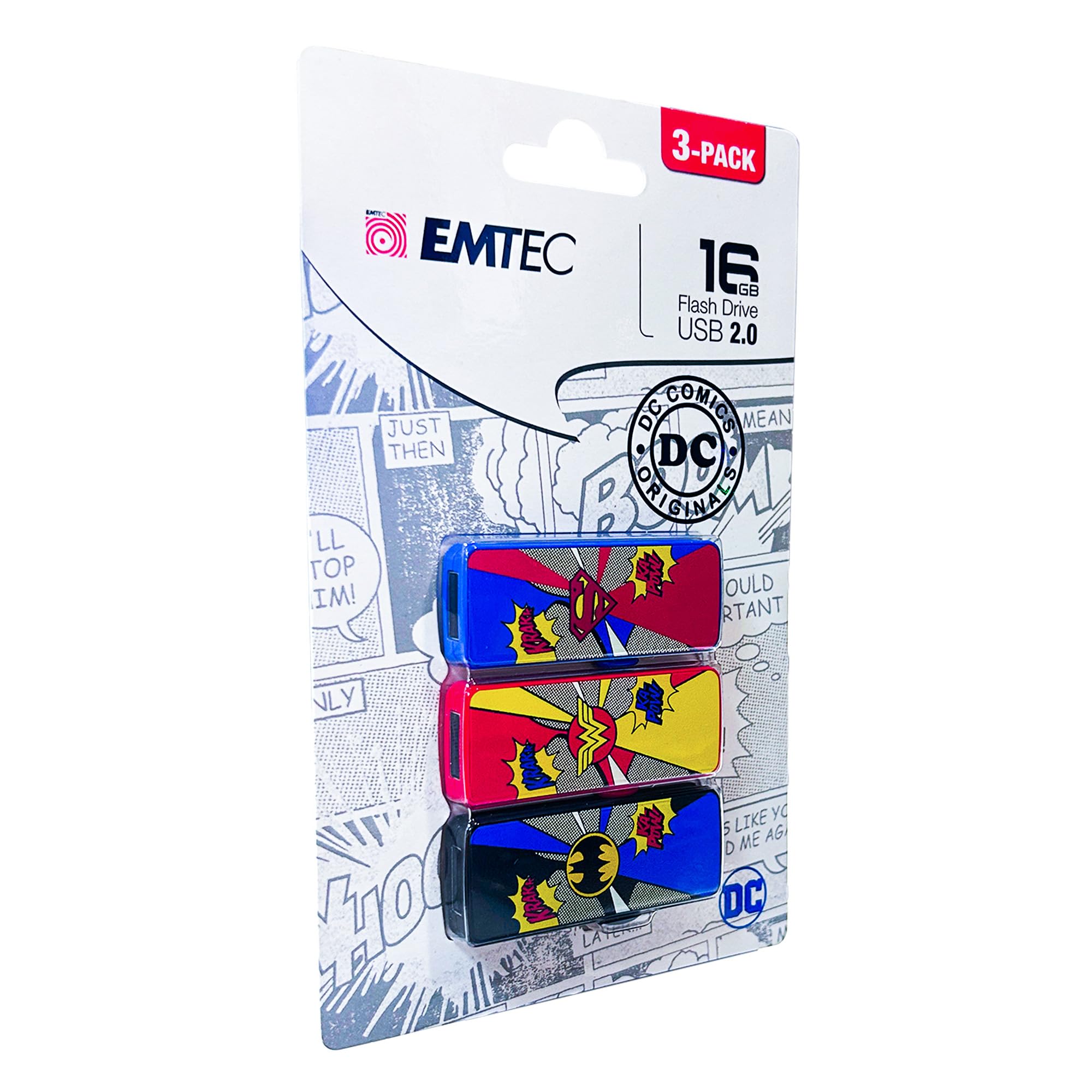 M700 Super Hero Flash Drive, 16Gb, 3-Pack